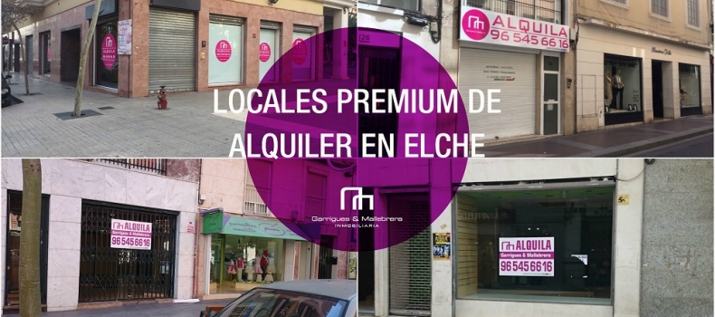 5 Locales comerciales premium de alquiler en Elche